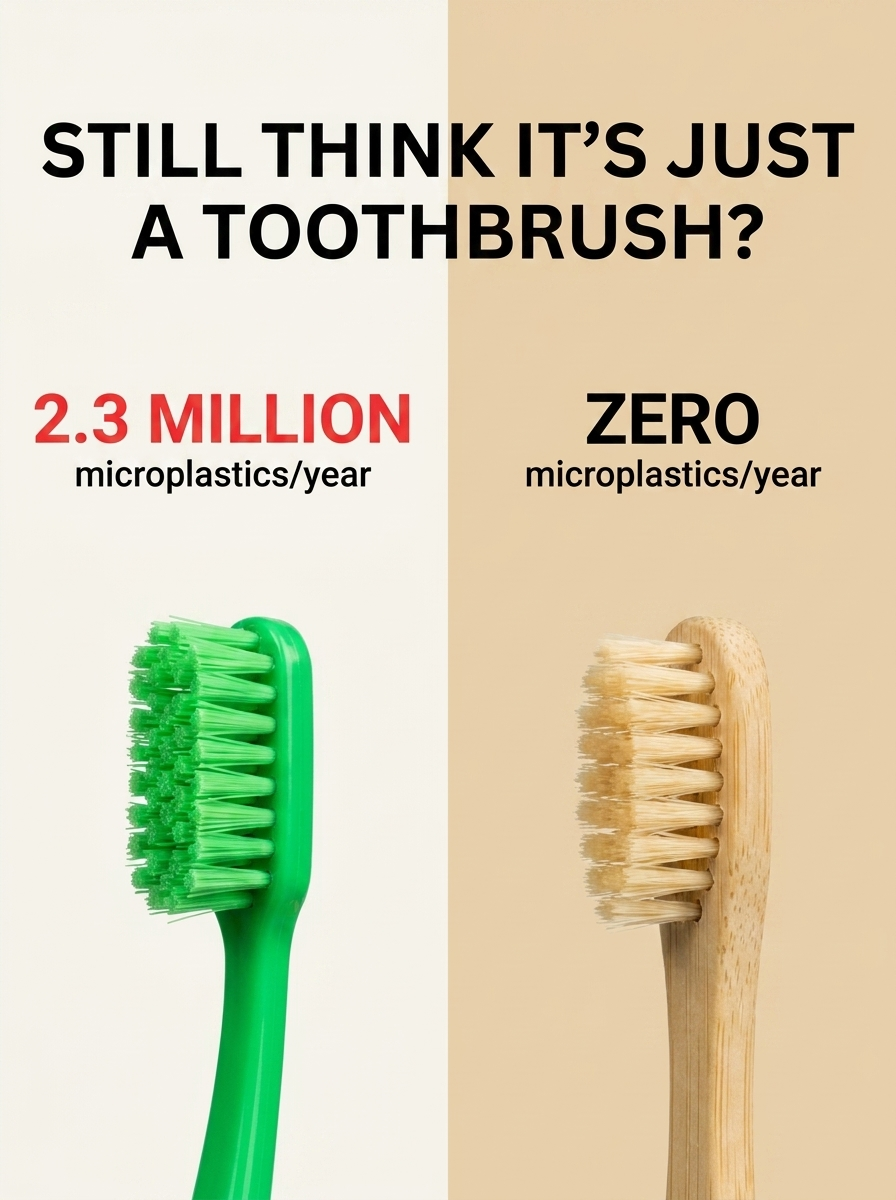 BareHouse - Bamboo & Boar/Horse Bristle Toothbrush
