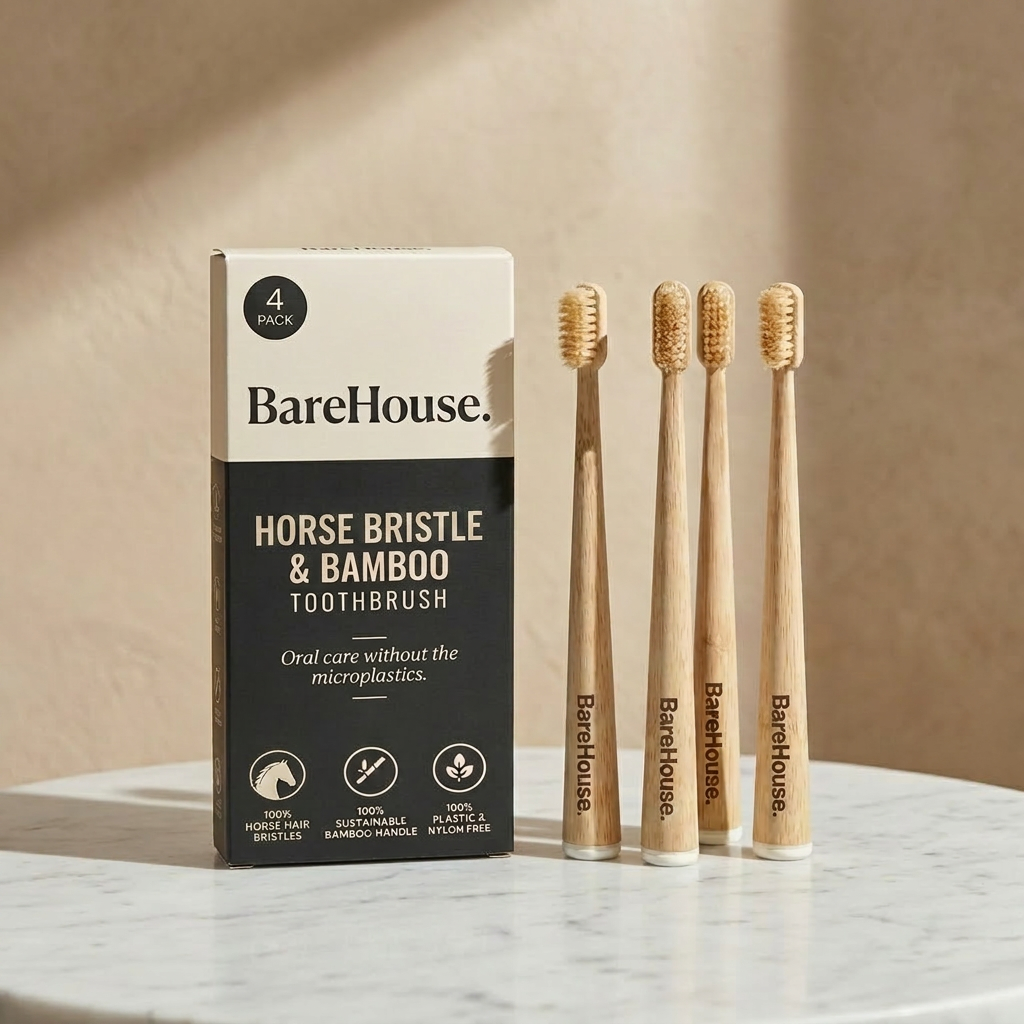 BareHouse - Bamboo & Boar/Horse Bristle Toothbrush