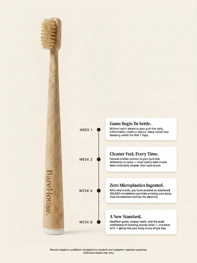 BareHouse - Bamboo & Boar/Horse Bristle Toothbrush
