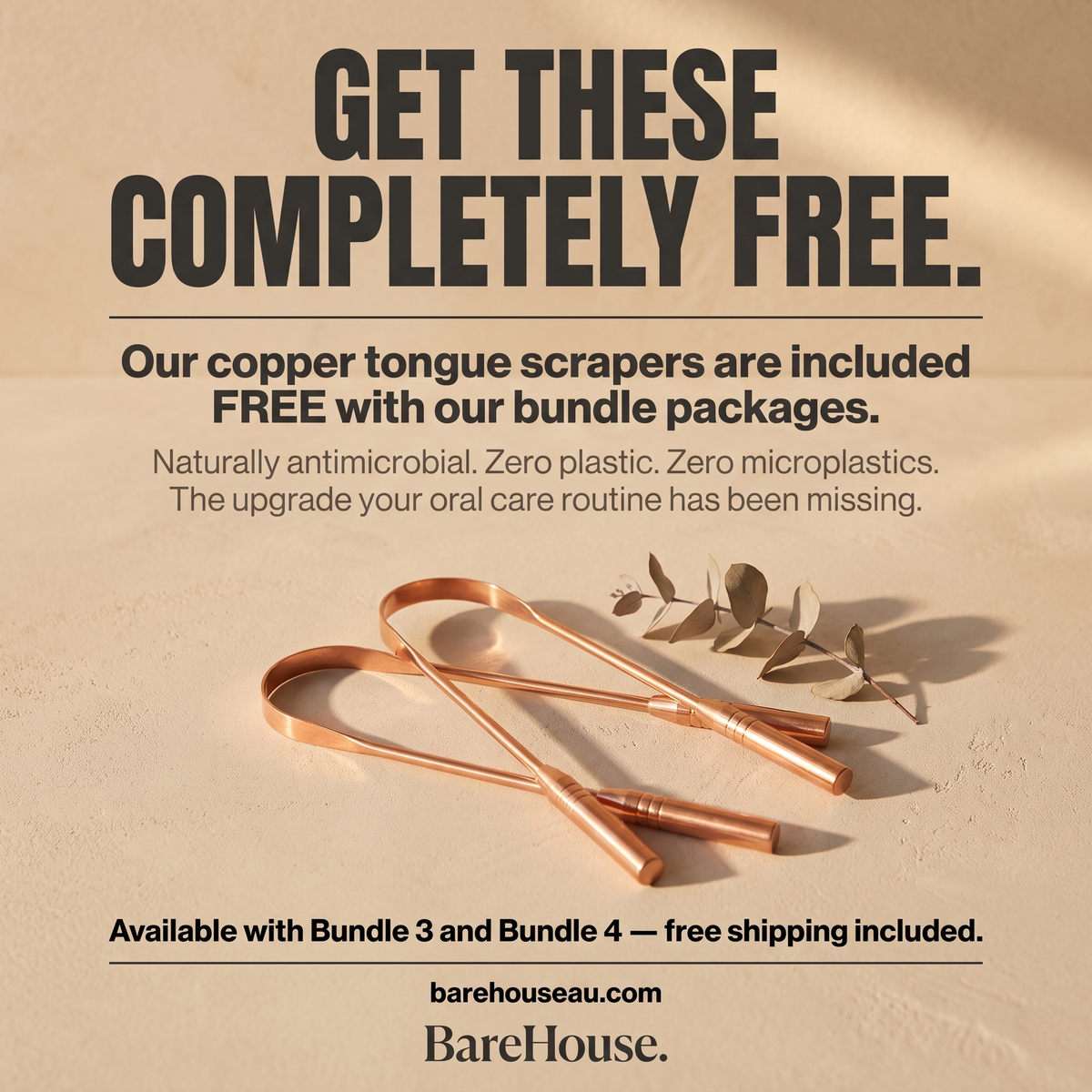 Copper Tongue scraper