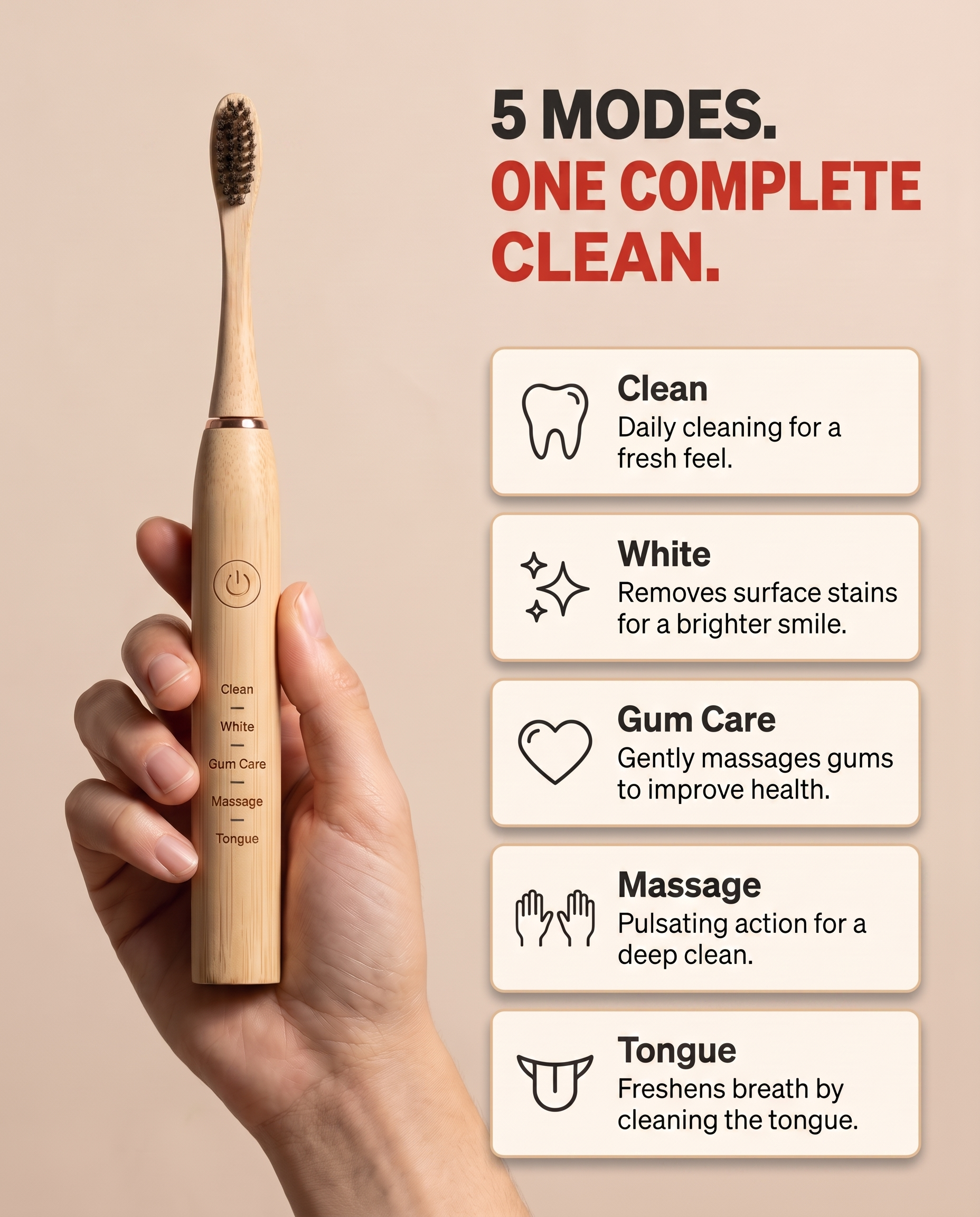 BareHouse. EcoLectric Bamboo Toothbrush